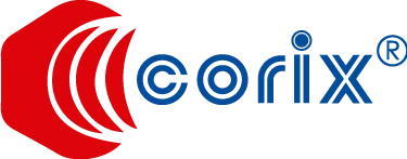 Logotipo representativo de la Marca Corix®, marca reconocida por ser líderes proveedores de Equipos de Rayos X con 
       más de 50 años de Experiencia.